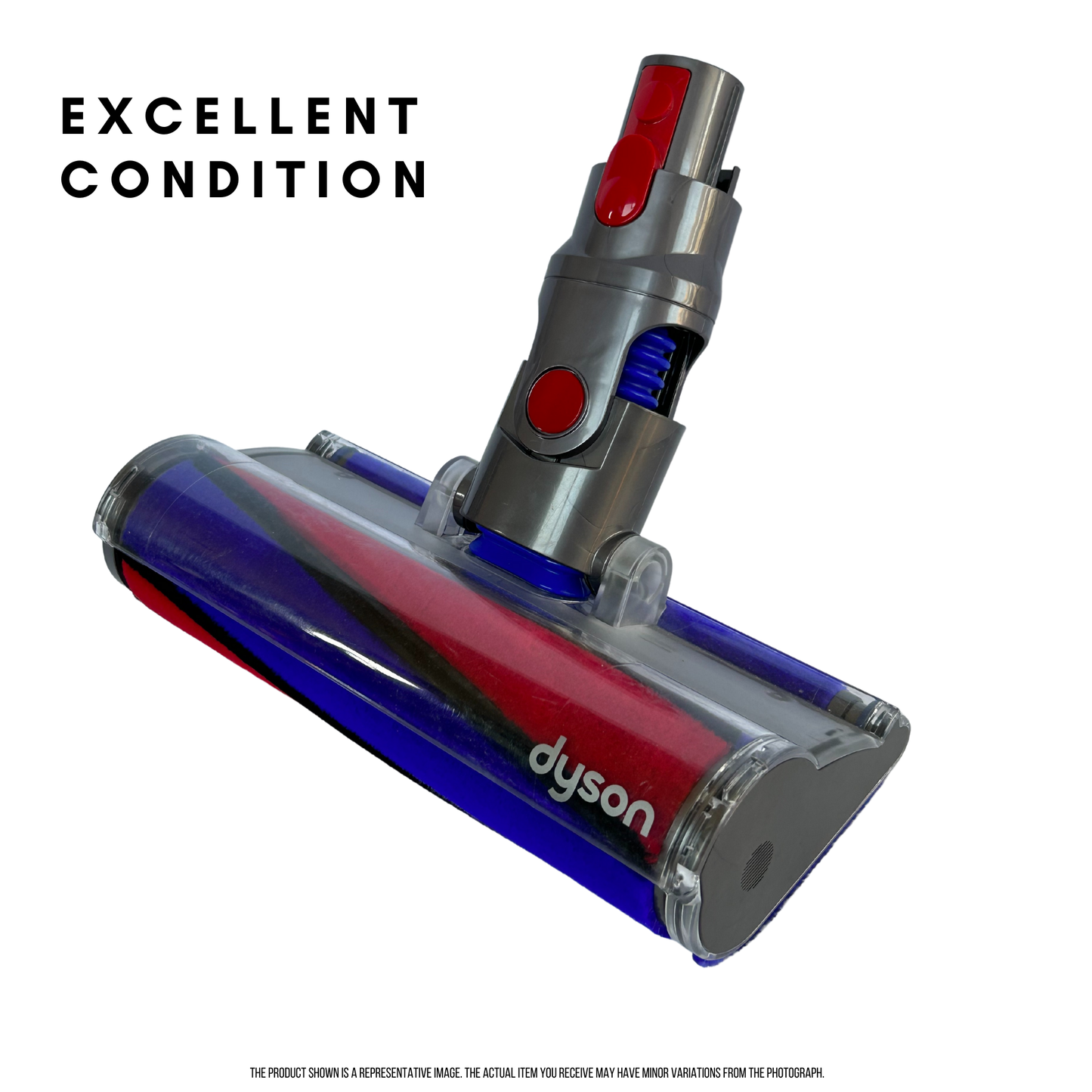 Genuine Dyson V8 Soft Fluffy Head (Model #112232-04 Also Fits V7, V10 and V11 Vacuum Cleaners - Refurbished